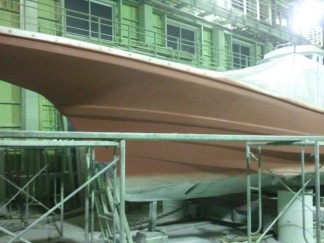 ルアー船船体塗装